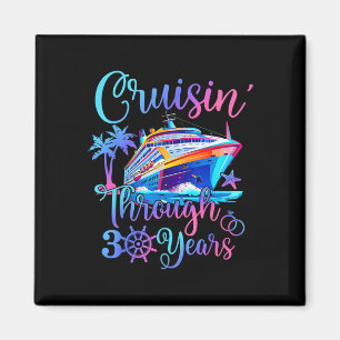 Aimant Croisière à travers 30 ans 30e anniversaire de mar
