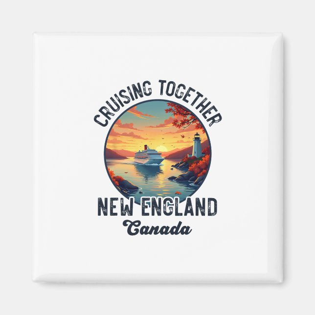 Aimant Croisière Canada Nouvelle-Angleterre  (Devant)