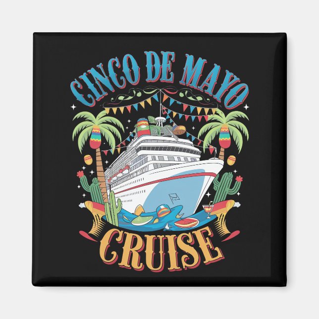 Aimant Croisière Cinco De Mayo Mexique Bateau Mexicain Fi (Devant)