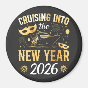Aimant Croisière dans le cercle de la nouvelle année 2026