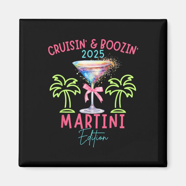Aimant Croisière de boisson édition Martini Cruisin Boozi (Devant)
