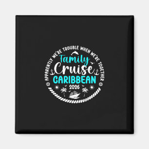Aimant Croisière de Famille Drôle Caraïbes 2026 Croisière