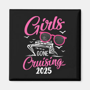 Aimant Croisière de fête de vacances Girls Gone Cruising 