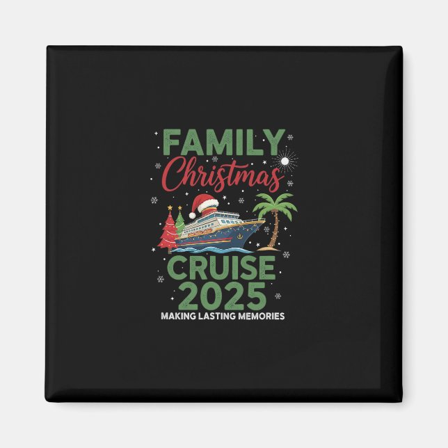 Aimant Croisière de Noël en famille 2025  (Devant)