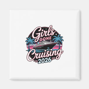 Aimant Croisière de vacances 2026 des Retro Girls Gone Cr