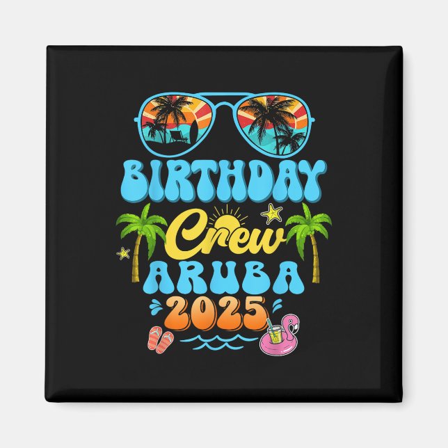 Aimant Croisière d'été de l'équipage d'Aruba 2025 Gr d'ét (Devant)