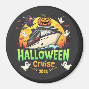 Aimant Croisière d'Halloween 2024 Voyage Éffrayant en fam
