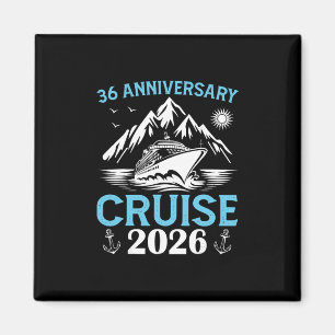 Aimant Croisière du 36e anniversaire 2026 tenue de mariag