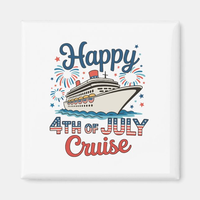 Aimant Croisière du 4 juillet 250e anniversaire (Devant)