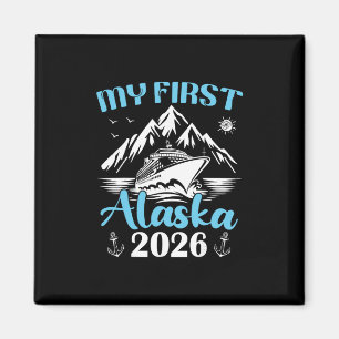Aimant Croisière en Alaska 2026 En croisière ensemble Cor