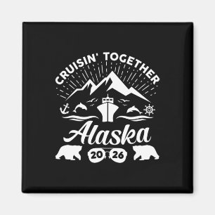 Aimant Croisière en Alaska 2026 Voyage familial d'été de