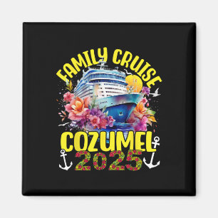 Aimant Croisière en famille 2025 Cozumel Mexique Voyage e