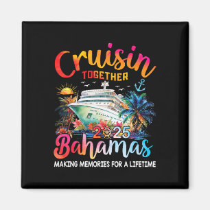 Aimant Croisière Ensemble Bahamas 2025 Chemise Famille Cr