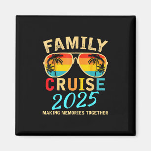 Aimant Croisière familiale 2025 Plage assortie Vacances d