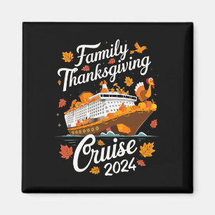 Aimant Croisière familiale de Thanksgiving 2024 Turquie C