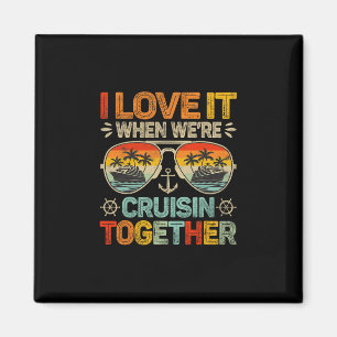 Aimant Croisière familiale en croisière J'adore quand on