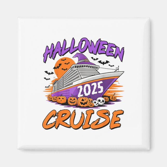 Aimant Croisière Halloween 2025 Croisière Halloween en fa (Devant)