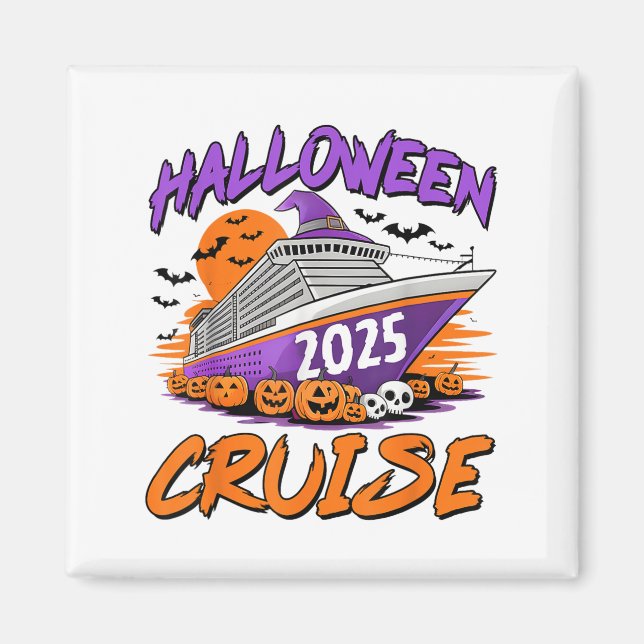 Aimant Croisière Halloween 2025 Croisière Halloween en fa (Devant)