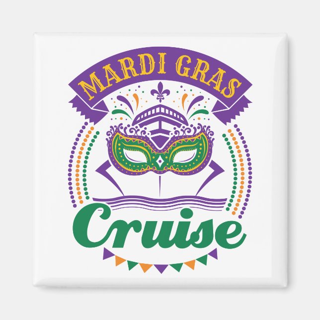 Aimant Croisière Mardi Gras (Devant)