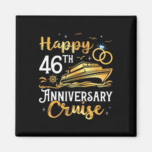 Aimant Croisière pour le 46e Anniversaire de Mariage Voya