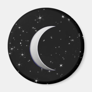 Aimant Croissants de lune argentés - arrière - plan