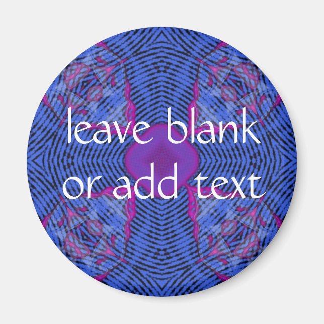 Aimant croix bleue foncée (Devant)