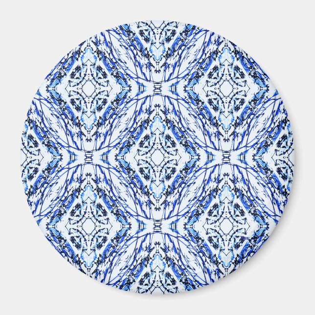 Aimant Croix celtique bleue...... (Devant)