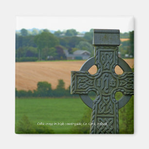 Aimant Croix celtique irlandaise, campagne d'Irlande