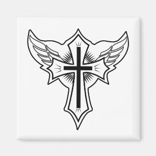 Aimant Croix chrétienne
