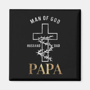 Aimant Croix chrétienne Fête des pères Papa mari papa Die