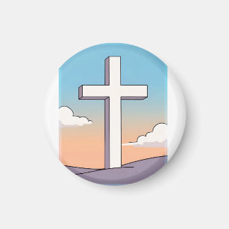 Aimant Croix Chrétienne Inspirante