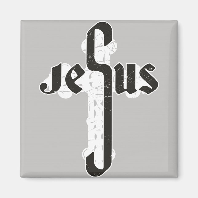 Aimant Croix de Jésus (Devant)