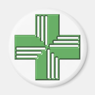Aimant Croix de pharmacie