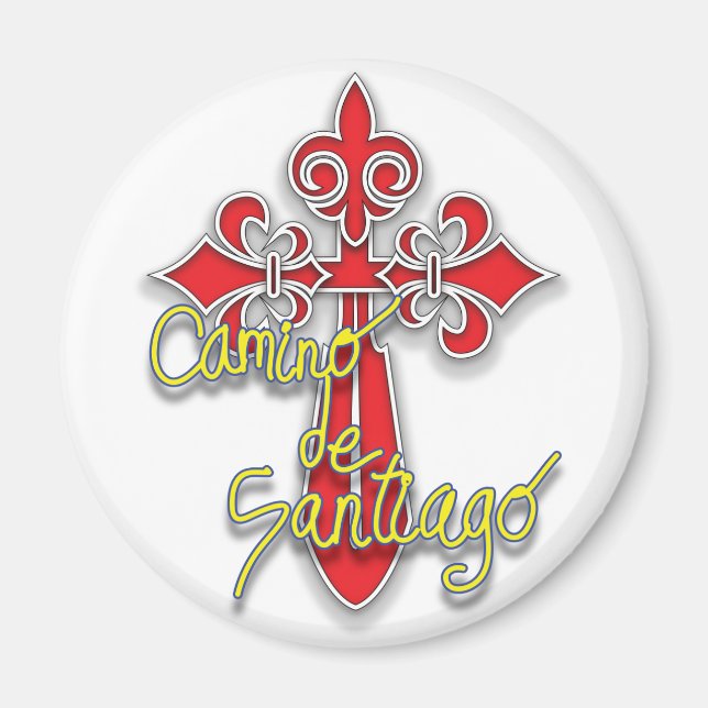 Aimant Croix de Saint-Jacques (Devant)