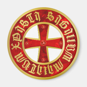 Aimant Croix de Templier / Croix de chevalier / Crusaders
