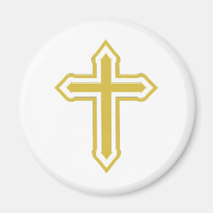 Aimant Croix d'or