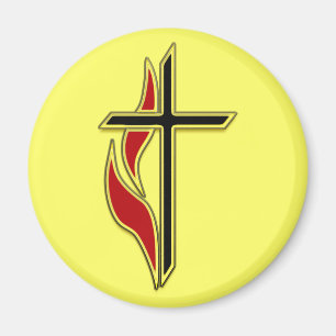 AIMANT CROIX ET FLAMME