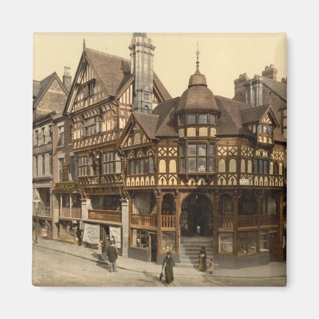 Aimant Croix et lignes, Chester, Cheshire, Angleterre (Devant)