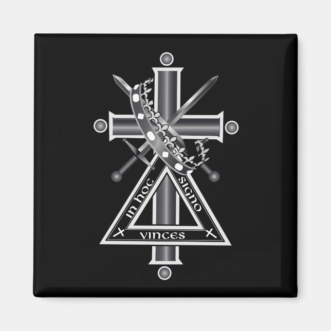 Aimant Croix freemasonique (Devant)