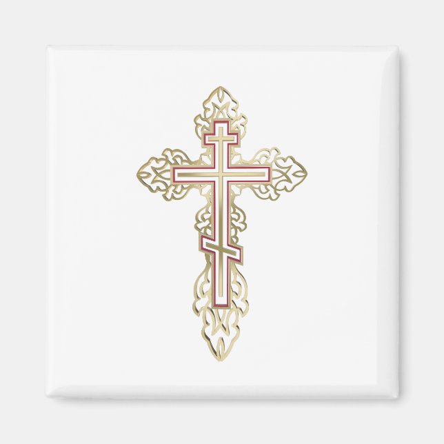 Aimant Croix orthodoxe (Devant)