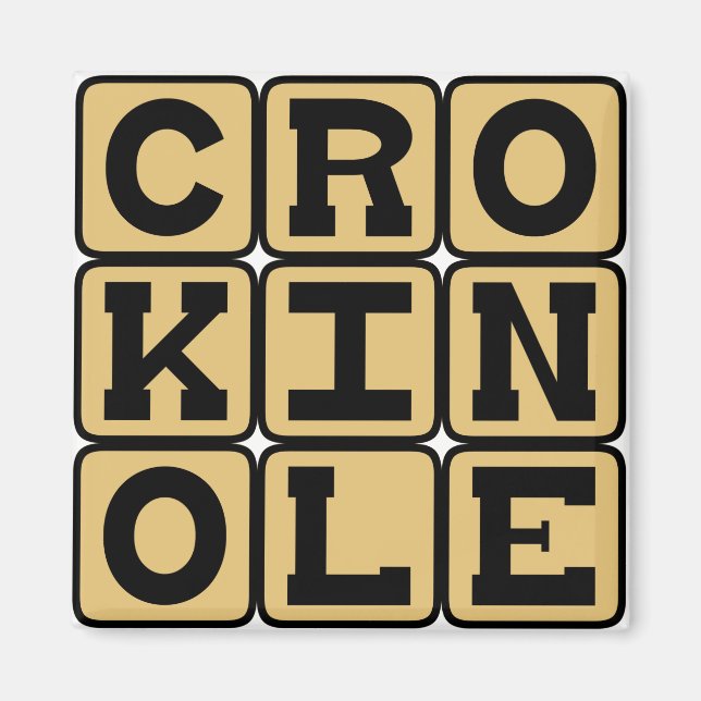 Aimant Crokinole, jeu de société (Devant)