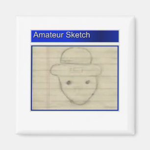 Aimant Croquis amateur de lutin