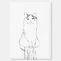 Croquis de chat mignon moderne
