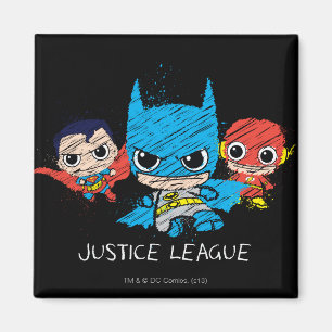 Aimant Croquis de la Mini Justice League