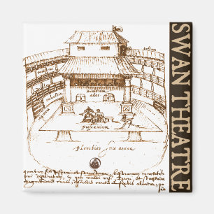 Aimant Croquis de théâtre du cygne de DeWitt
