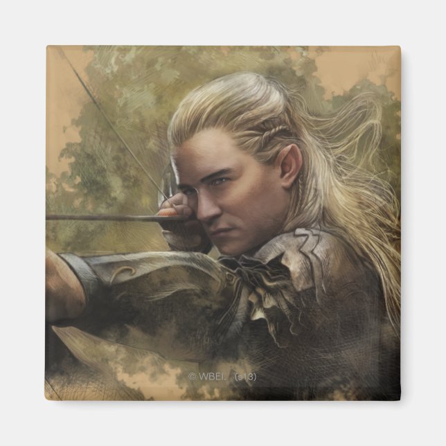 Aimant Croquis LEGOLAS GREENLEAF™ (Devant)