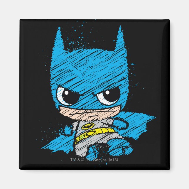 Aimant Croquis Mini Batman (Devant)