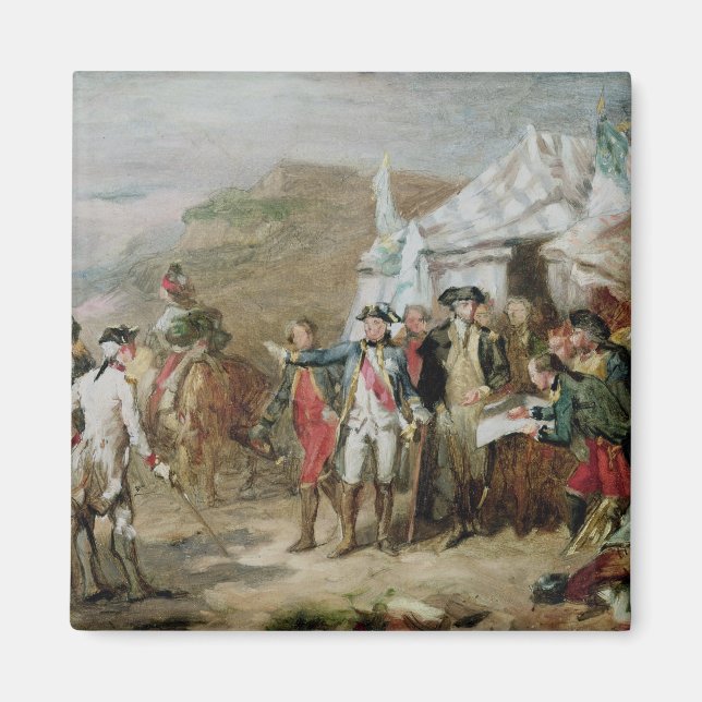 Aimant Croquis pour la bataille de Yorktown (Devant)