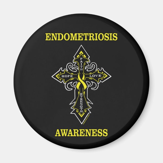 Aimant Cross/Awareness...Endometriose (Devant)