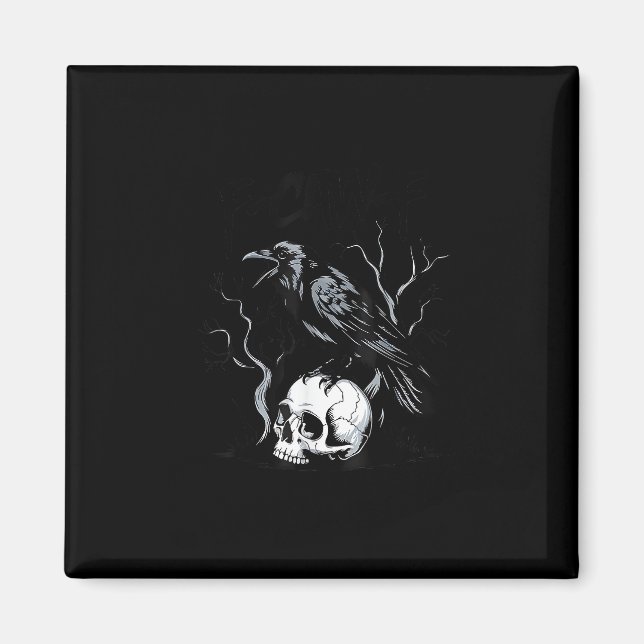 Aimant Crow F-Caw-F Funny Bird Saying Humor Meme Desin (Devant)